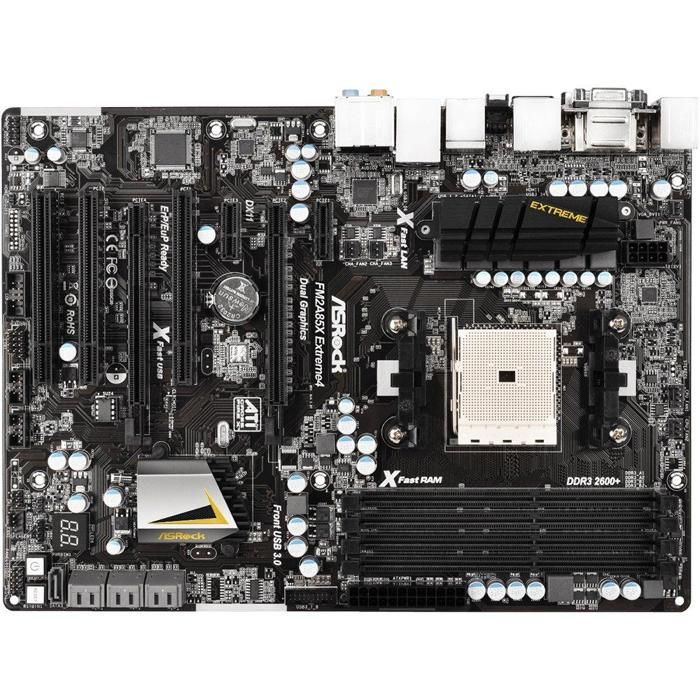 Carte mère ASRock FM2A85X Extreme4 AMD A85X Socket FM2 4xDDR3 64GB ATX - Asrock