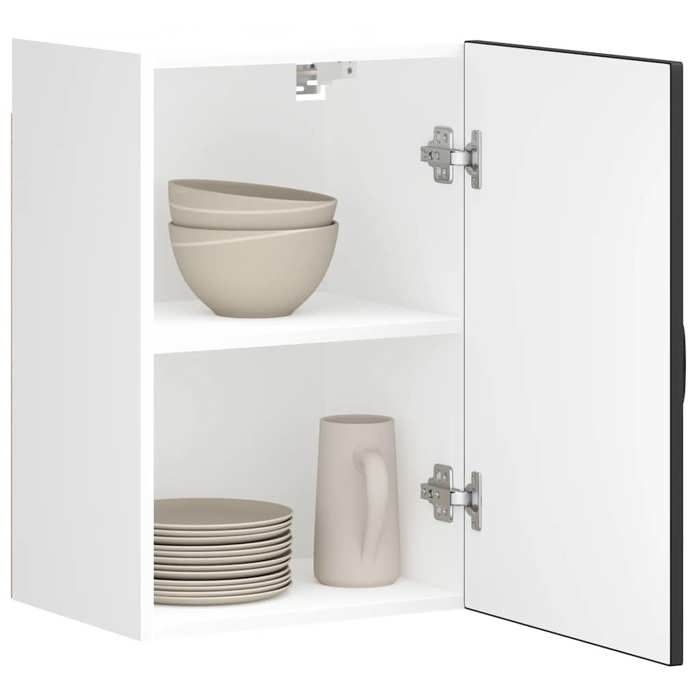 vidaXL Armoire murale de cuisine Kalmar noir bois dingénierie meuble mural de cuisine armoire pour mur de cuisine 853548