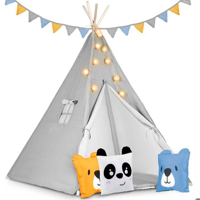 JUILL SALE® TUNNEL D'ACTIVITÉ Tente tipi pour enfants avec sac