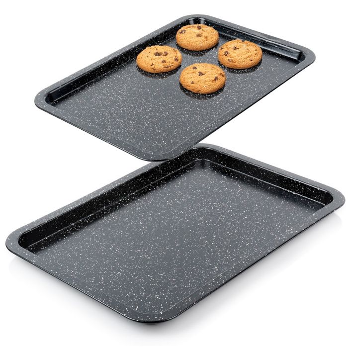 Plaque à Pâtisserie Tescoma Delicia - 46.5 X 30 X 3 Cm - Revêtement Anti-adhésif Durable - Pour Four Traditionnel Et Air Chaud - 4