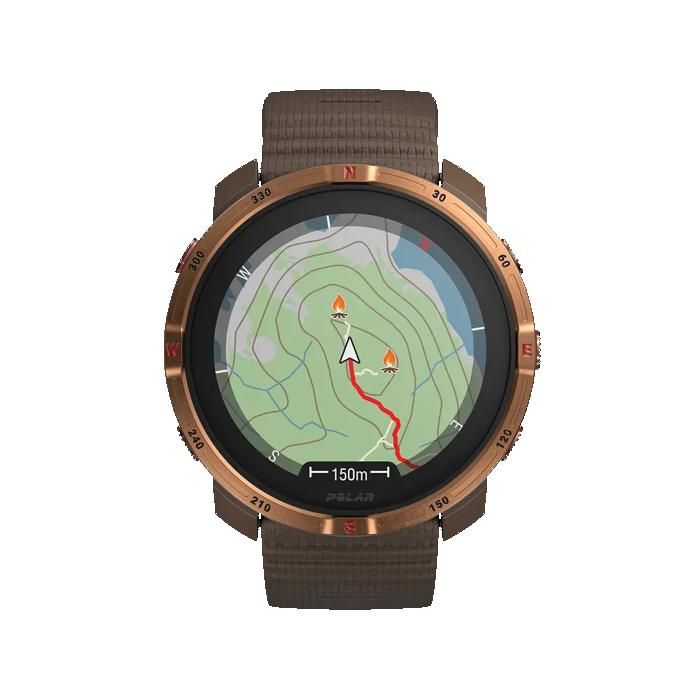 Polar Grit X2 Montre de sport outdoor Brown Copper