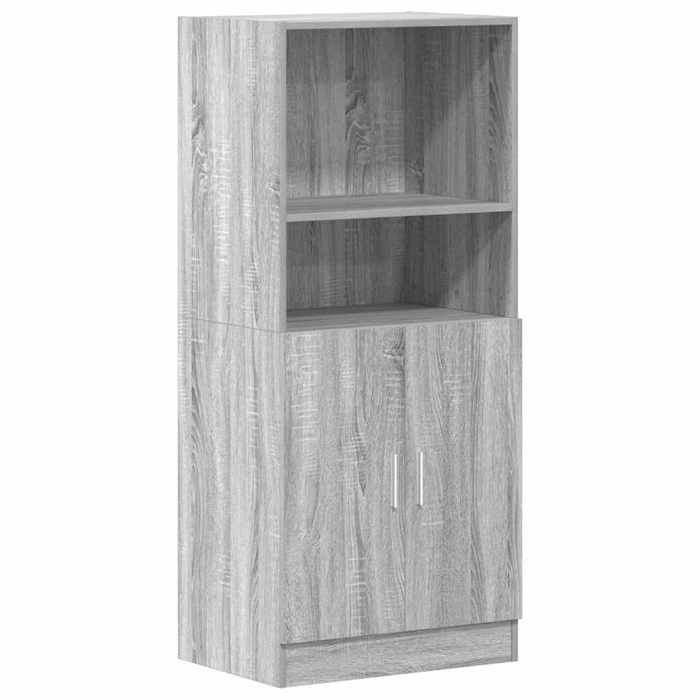 MGH Armoire cuisine - Buffet de cuisine sonoma gris 57x415x1315 cm bois ingénierie LV1754