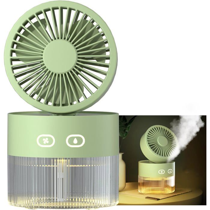 Ventilateur ventilateur de pulvérisation dhumidification dair froid de bureau pliable - Dok