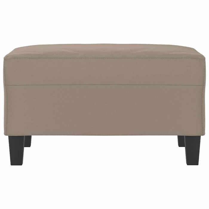 BEL-ACHAT* Petit fauteuil/chaise - ABBOTI - Repose-pied - Taupe 70x55x41 cm Tissu microfibre Prom51310512