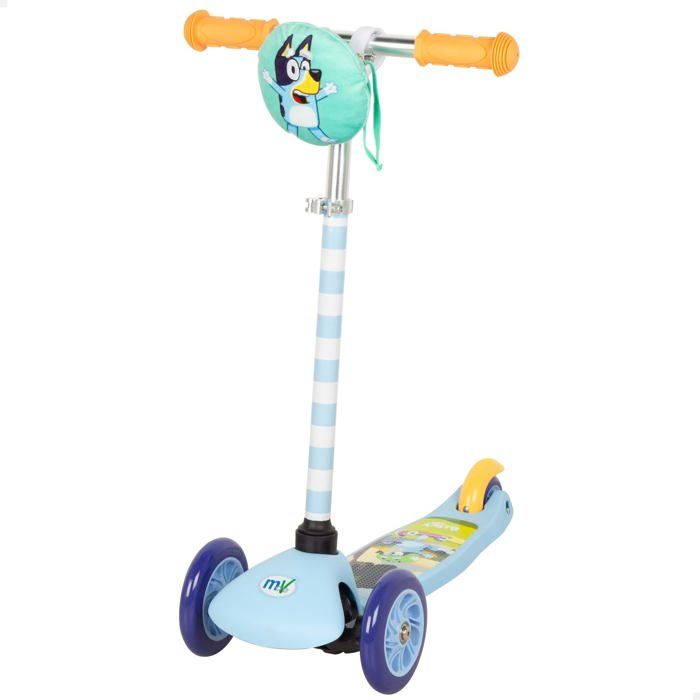 Trottinette à 3 roues pour enfants - Disney - Bluey - À partir de 3 ans - 35x54x60/70 cm - Guidon réglable
