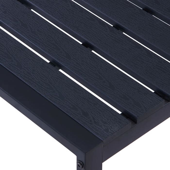 Sale 2026 Banc de jardin - BURKE - Banquette balcon - 180 cm - Panneau PS Noir BB648