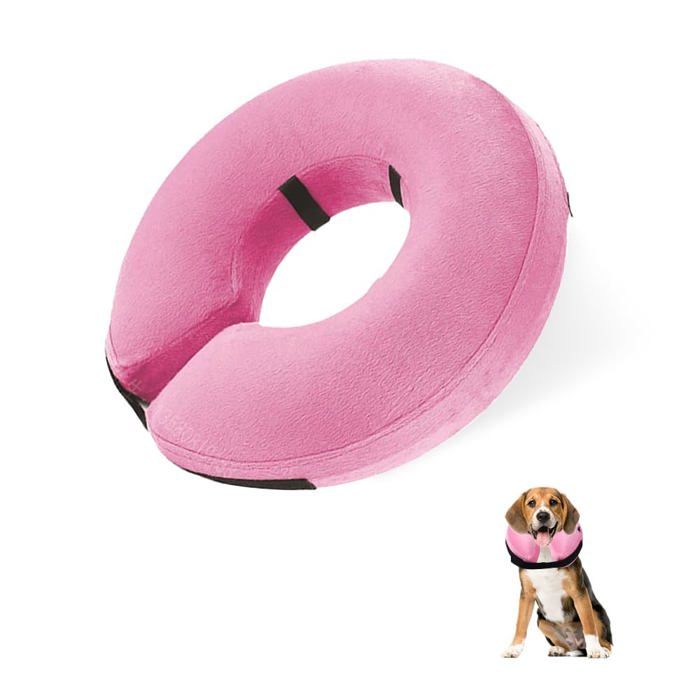 Collerette Chien L - Gonflable - Réglable - Anti-Lechage