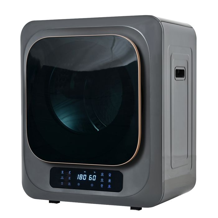 Sèche-linge à évacuation - 850 W capacité 4 Kg 6 modes de séchage - cuve en acier inoxydable - 48x40x575cm - Gris