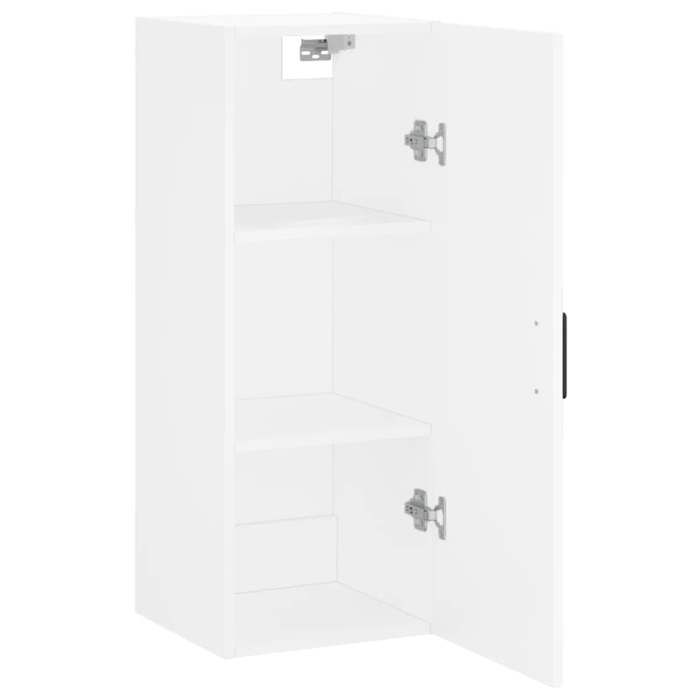 Moderne Armoire rangement Cabinet murale - Meuble de salon - blanc 34 5x34x90 cm - LL8498