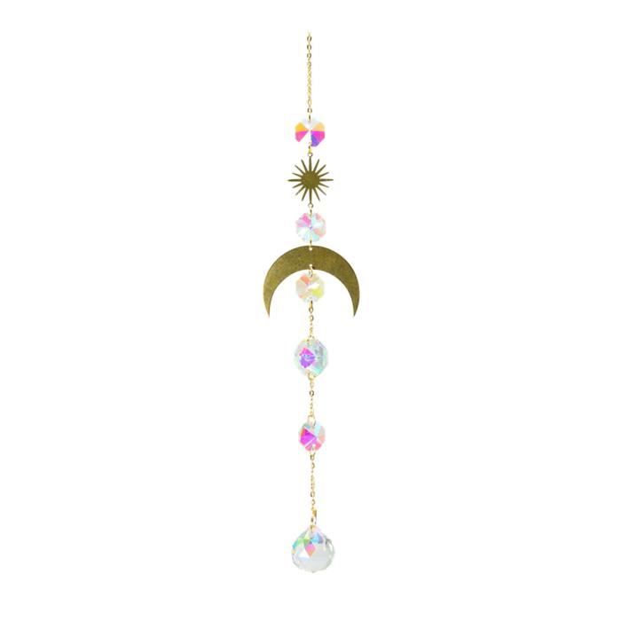 Attrape-Soleil Arc-en-Ciel En Cristal | Déco De Noël Ou Toute L'Année | 27 Cm | Pour Fenêtre, Arbre, Balcon | Effet Prisme