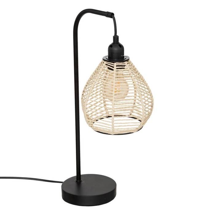 Lampe Delia en métal H47 5cm noir - Atmosphera Créateur dintérieur