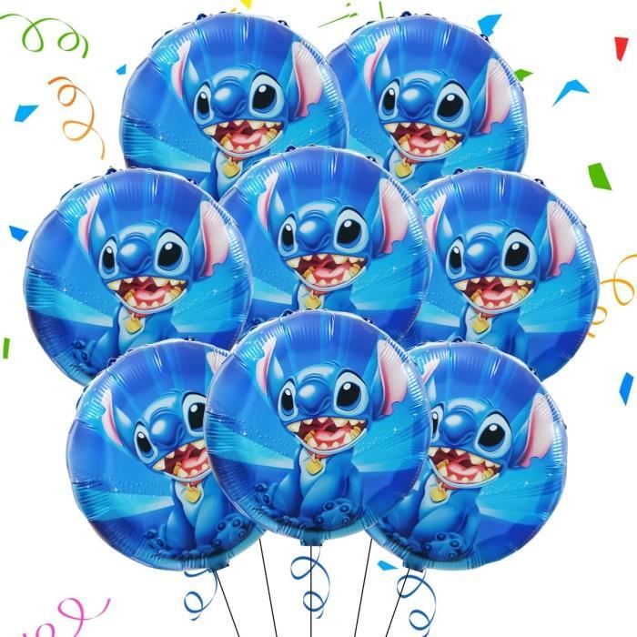 Lilo et Stitch Party Supplies - 8 Pcs Décoration de Fête, Ballons