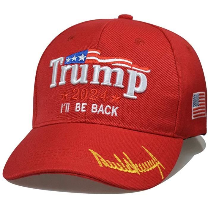 Cappello Trump 47: Berretto Da Baseball Ricamato In Oro MAGA - Italia