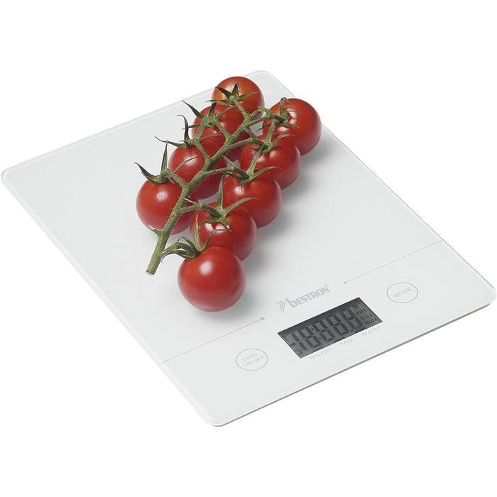 Balance De Cuisine Princess Pure - 5kg Max, Précision 1g, Plateau Bambou - Pour Pâtisserie Et Cuisine Précise