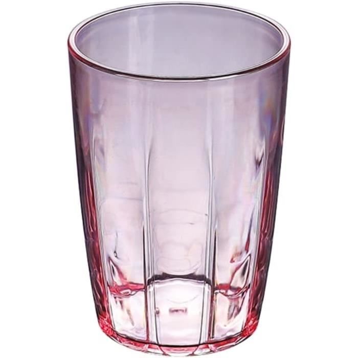 Lot De 2 Verres à Eau/Jus Incassables 340 Ml Tritan - Sans BPA, Empilables, Lave-Vaisselle OK