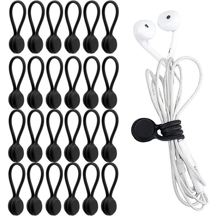 Pack 24 Organisateurs De Câbles Speedlink MODO - Serre-câbles Et Clips Pour Bureau Ou Atelier