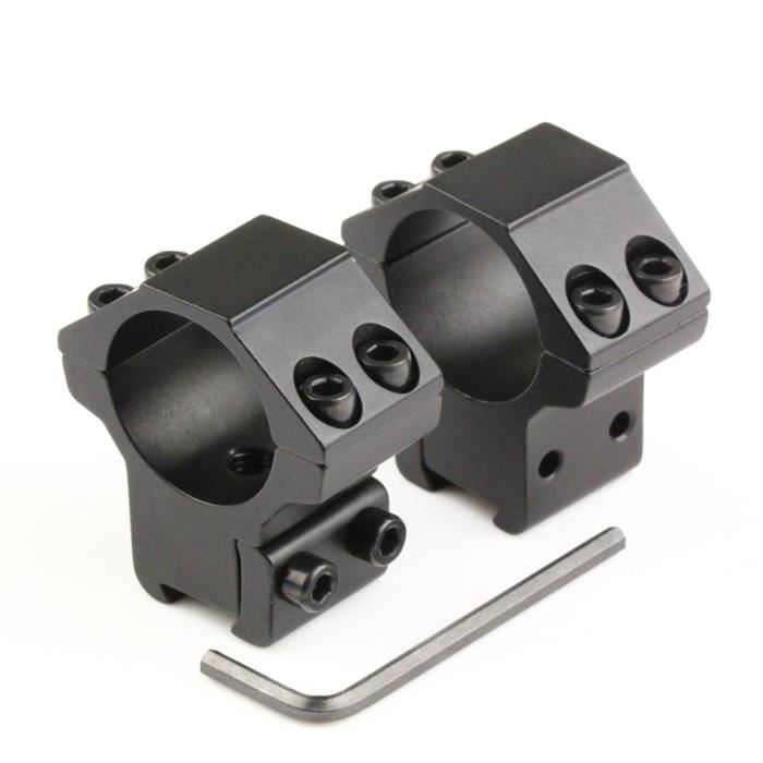 Nikko Rifle Scope Mounts 2 Pièce 30 mm Tube basse 11 mm 3//8/" queue d/'aronde Airgun Anneaux