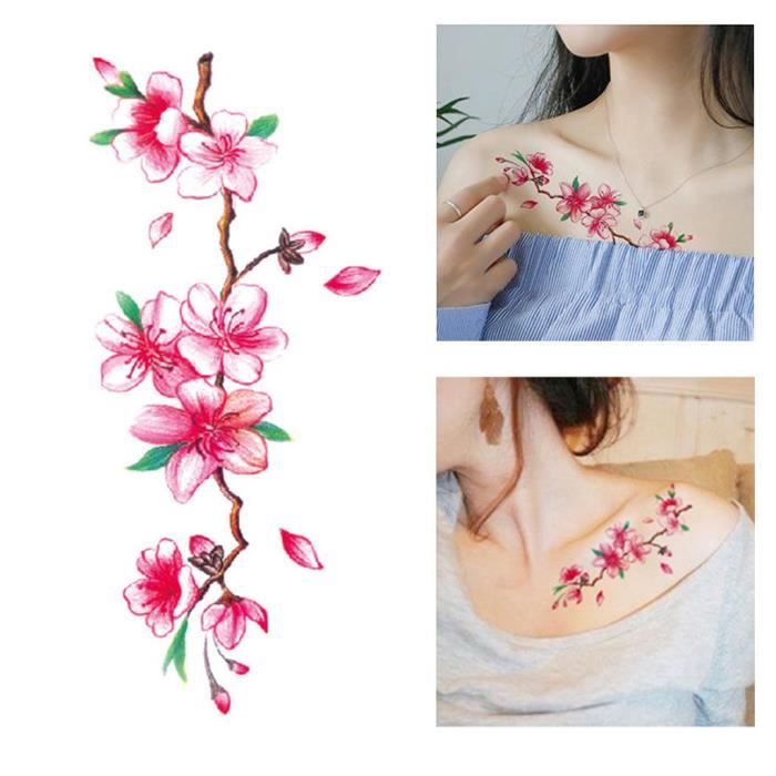 Flash Tattoo  Tatouage éphémère Cerisier en fleur – The Flash Tattoo