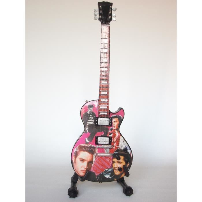 Guitare électrique miniature hommage à Elvis Presley : Un must pour les fans du King