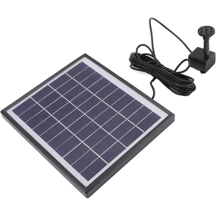 Fontaine Solaire 25W Avec Pompe Submersible - Débit 1100 L/h, Hauteur De Levage 5m, Tuyau 2m - Pour Bassin, Cascade, Jardin - 9