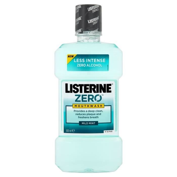 listerine zero menthe douce bain de bouche 500 ml cdiscount au quotidien