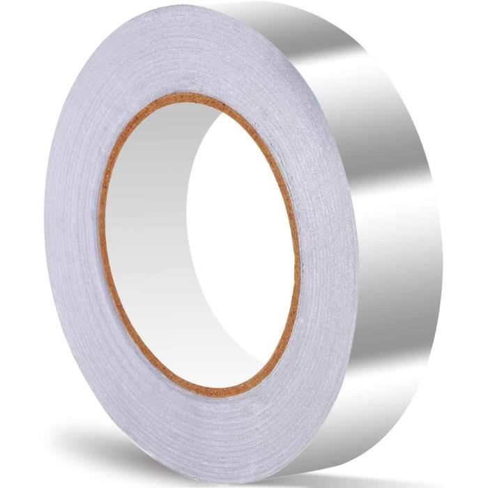 Ruban Adhésif Aluminium KOZOY – 2 Rouleaux De 48 Mm, Anti-chaleur, Argenté