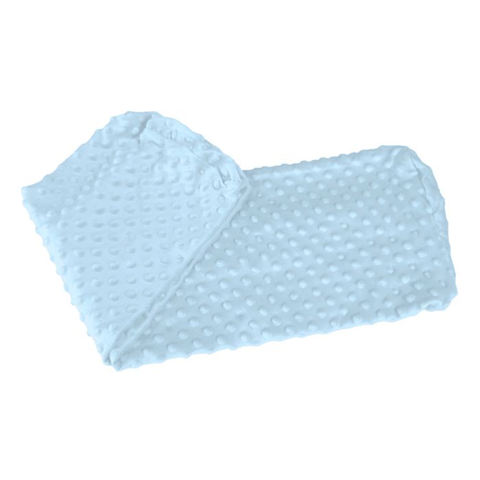 Protection des bords de lit Housse de protection pour tour de lit bébé 70 cm Housse de rechange pour cadre de lit Gris clair Minky 