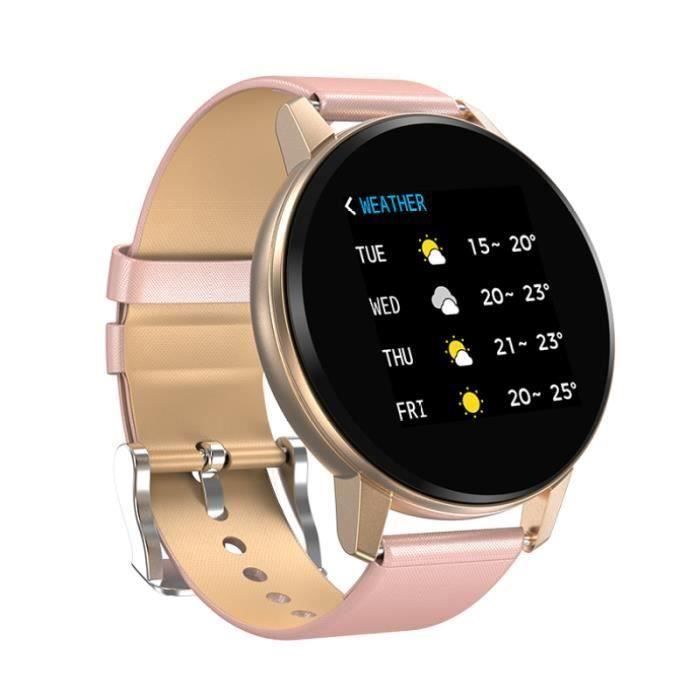 Montre Connectée Femme Rose Or, Smartwatch Bluetooth écran Tactile