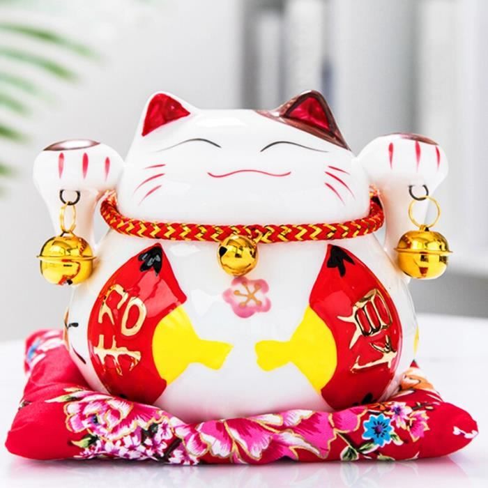 Objets décoratifs,Tirelire en porcelaine japonaise 4.5 pouces,chat  porte-bonheur,ornements de décoration pour la - LUCKY CAT[A][B]