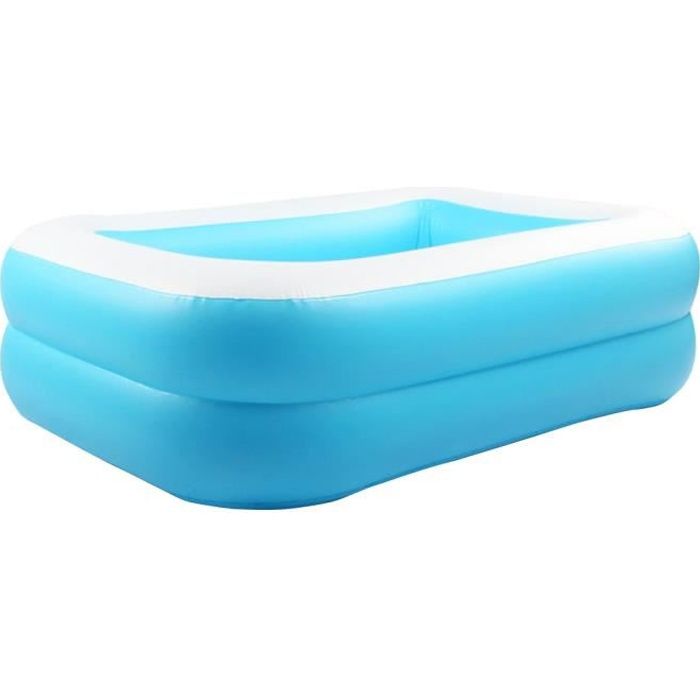 Piscine gonflable rectangulaire pour enfants - Blu eau - 1.2M - Hors-sol - PVC