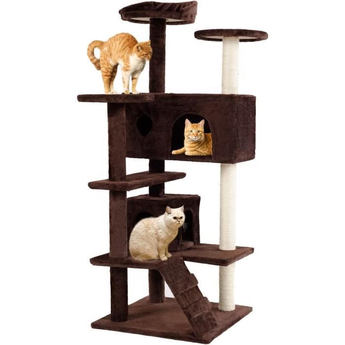 Arbre À Chat Avec Poteaux En Sisal Résistant Aux Rayures, Cadre D ...