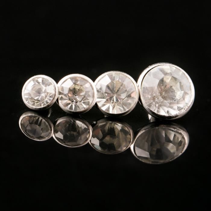TMISHION Rivets pour cuir 100 pièces cristal strass tuyau diamant Rivet pour  bagages / chaussures / chapeaux / accessoires de - Cdiscount Bricolage