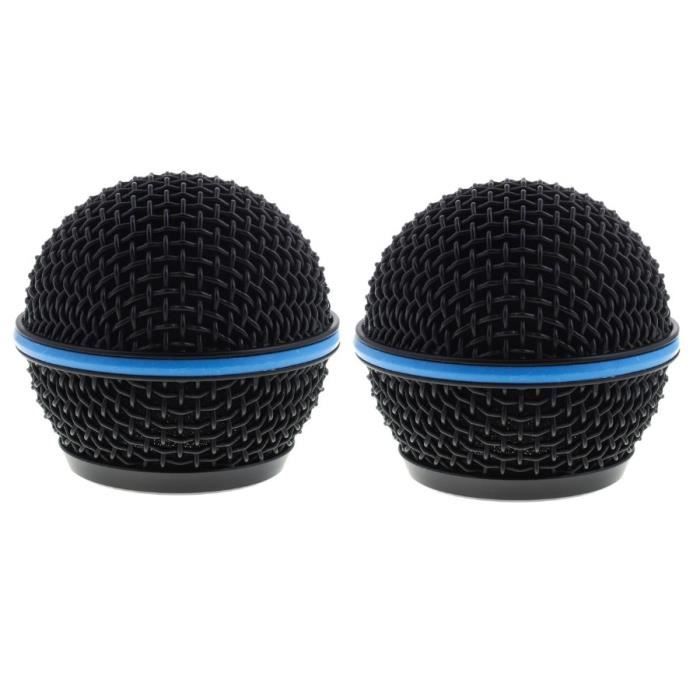 Têtes De Grille Pour Micro Shure SM58, PG58, BETA58A, BETA87A – En Maille Acier – Remplacement Facile & Durable