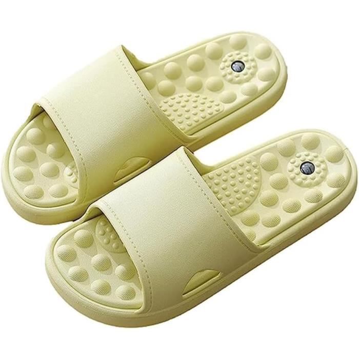 BYRIVER Pantoufles de Massage des Pieds, Masseur de Pied, Outil de Relaxation de Massage pour Soulager la Fasciite Plantaire, 38/39