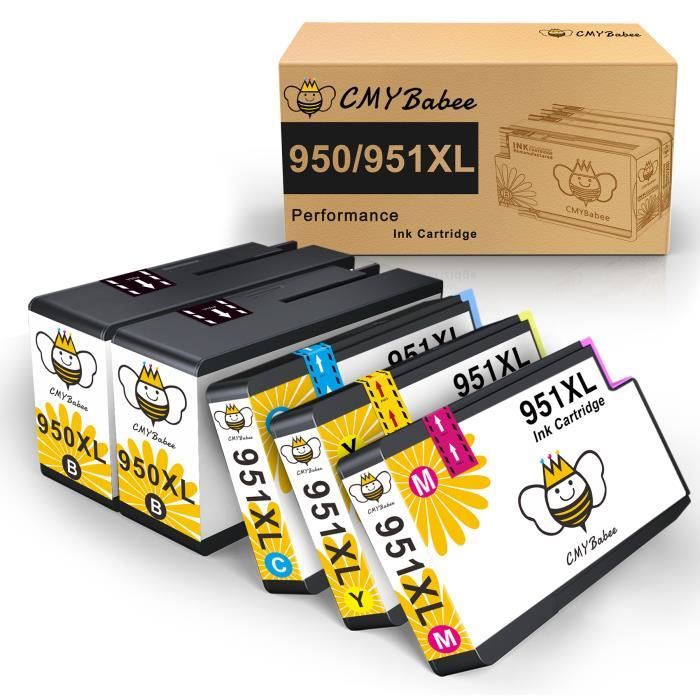 Cartucce Inchiostro HP 4 Cartucce 950XL 951XL Per HP Officejet 8100 8600 - Nero, Ciano, Magenta, Giallo, Con Chip Cartucce Hp 912 XL - Foto 8