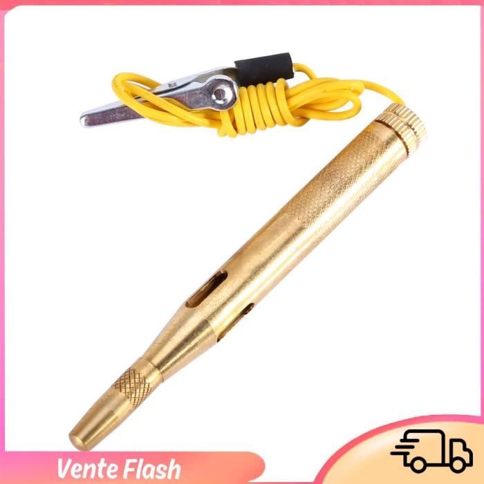 Testeur De Tension Auto 6/12/24V - Lampe De Test Avec Sonde Et Pinces