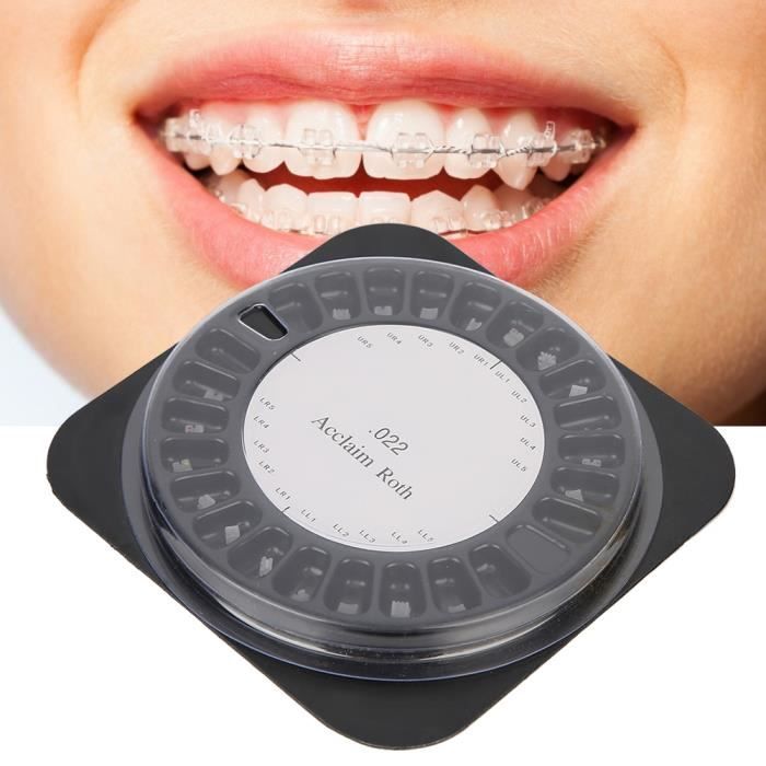 Brackets Orthodontiques Céramique Transparente Roth MBT 022 345 Avec Crochet - Neuf Sous Emballage