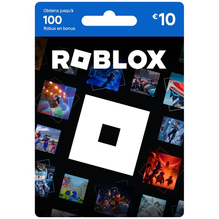 Carte cadeau numérique de 10€ à utiliser sur Roblox