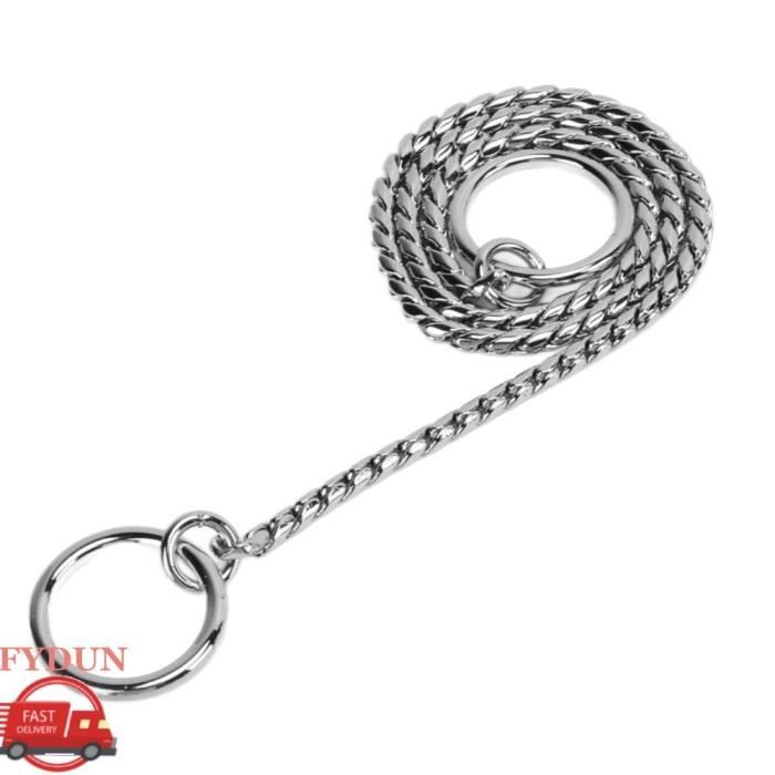 Comparer les prix de FYDUN Chaîne P pour animaux de compagnie Chaîne P en métal pour animaux de compagnie, collier animalerie collier 4,0 5,0 mm * 60cm