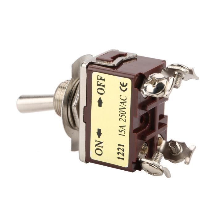 KCD4 interrupteur à bascule marche-arrêt 2 positions 4 broches/6 broches équipement électrique avec interrupteur d'alimentation lumière interrupteur capuchon 16A 250VAC/20A 125V ( Color : Gelb , Size