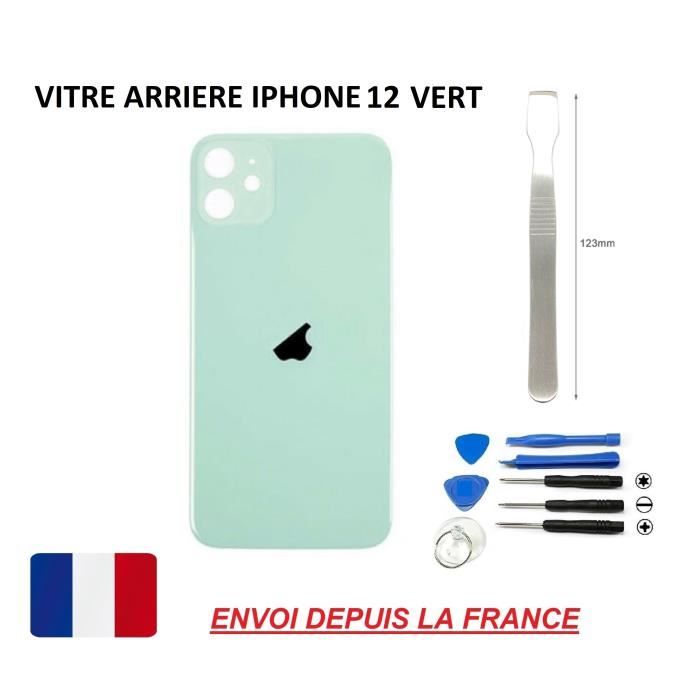 Vitre Arriere Apple iPhone 11 Mauve Cache Dos En Verre Avec Logo -  Cdiscount Téléphonie
