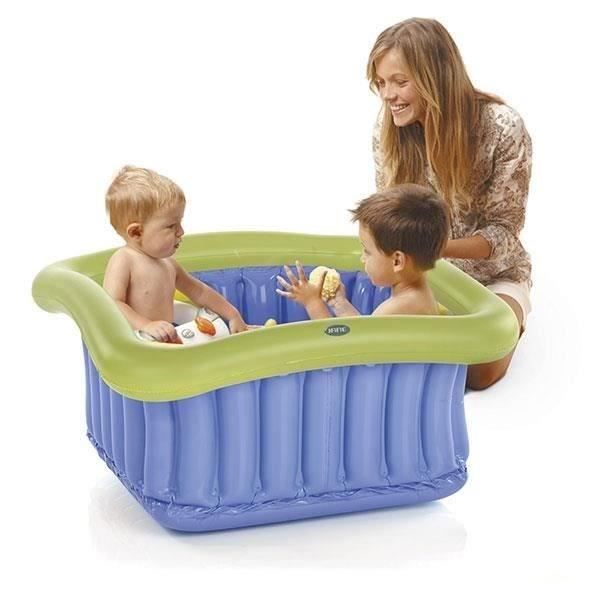 Gonflable Baby Kids Bath Voyage laver Baignoire diverses couleurs-Pompe à air en option