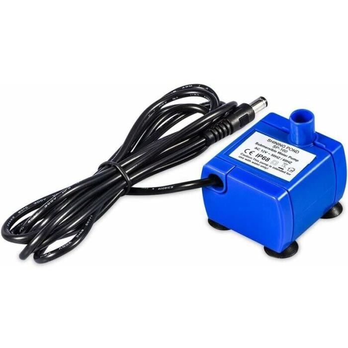 Meilleurs prix pour Pompe fontaine chat silencieuse, 1.6L, câble 1.8m, compatible pompe 12V.