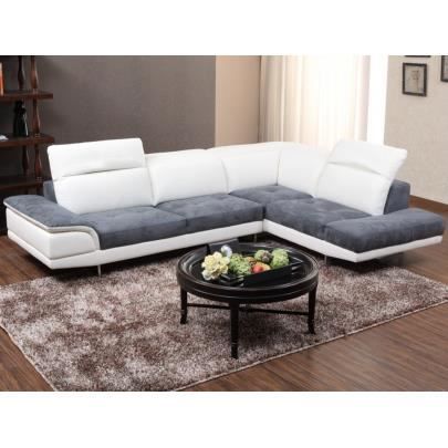 Canapé Dangle Bimatière Cuir Et Microfibre Eclips Achat