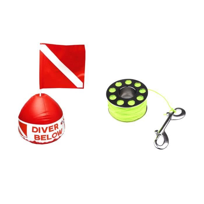 MagiDeal Bobine De Plongée Finger Spool Orange – 31 M De Ligne – Compacte & Robuste Pour Plongée Technique & Sous-Marine