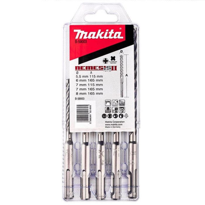Coffret de 5 forets carbure 5.5 à 8 mm MAKITA B 59003 - vue 3