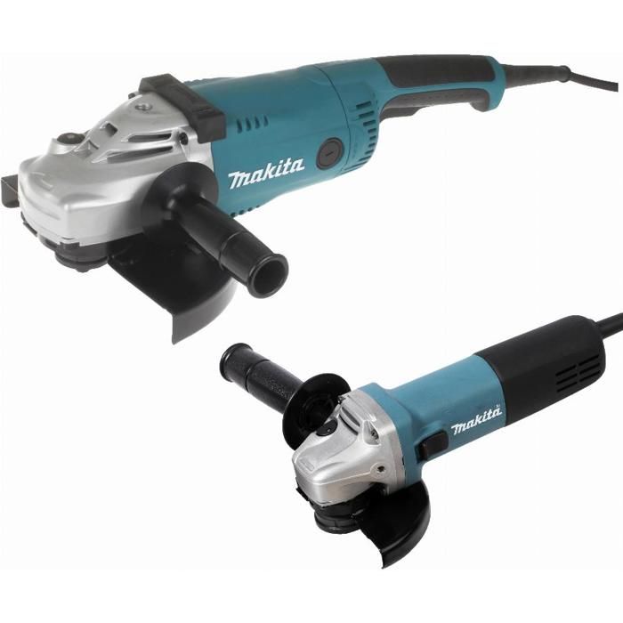 Pack 2 machines avec kit d'accessoires MAKITA DK0053GX2 P : Alimentation Filaire
