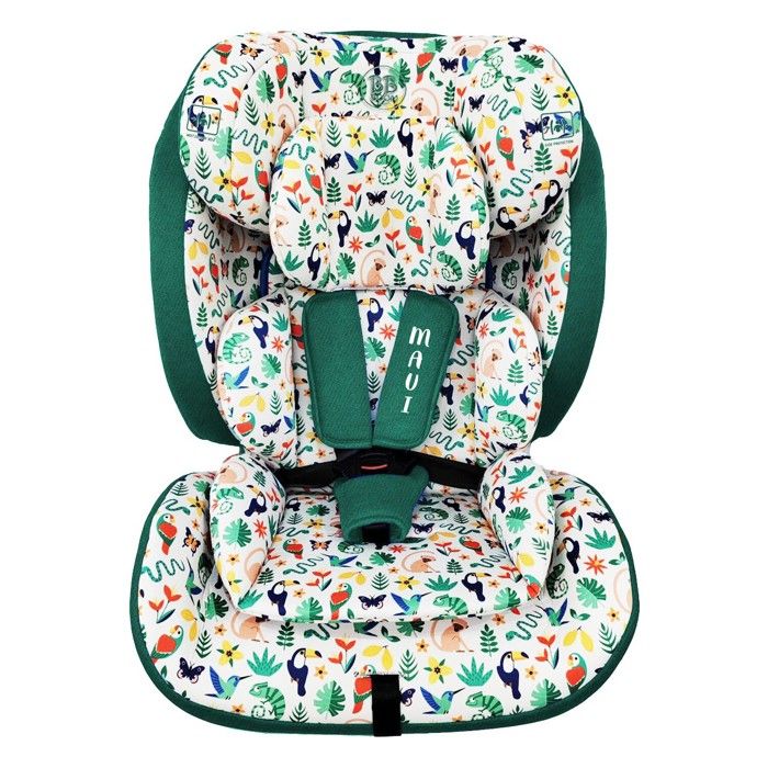 MAUI Siège-auto ceinturé évolutif R129 76-150 cm pour enfant Jungle