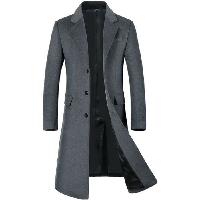 Caban Homme Hiver Manteau homme 9 Pièces (3 gris, 2 bleu marine, 2 noir, 1  gris, 1 vert) Gris - Cdiscount Prêt-à-Porter