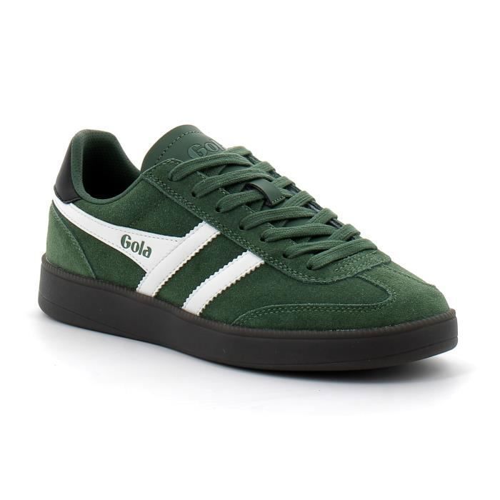 Gola Baskets pour hommes GOLA Viper Vert - Daim-Nubuck - Lacets - Plat